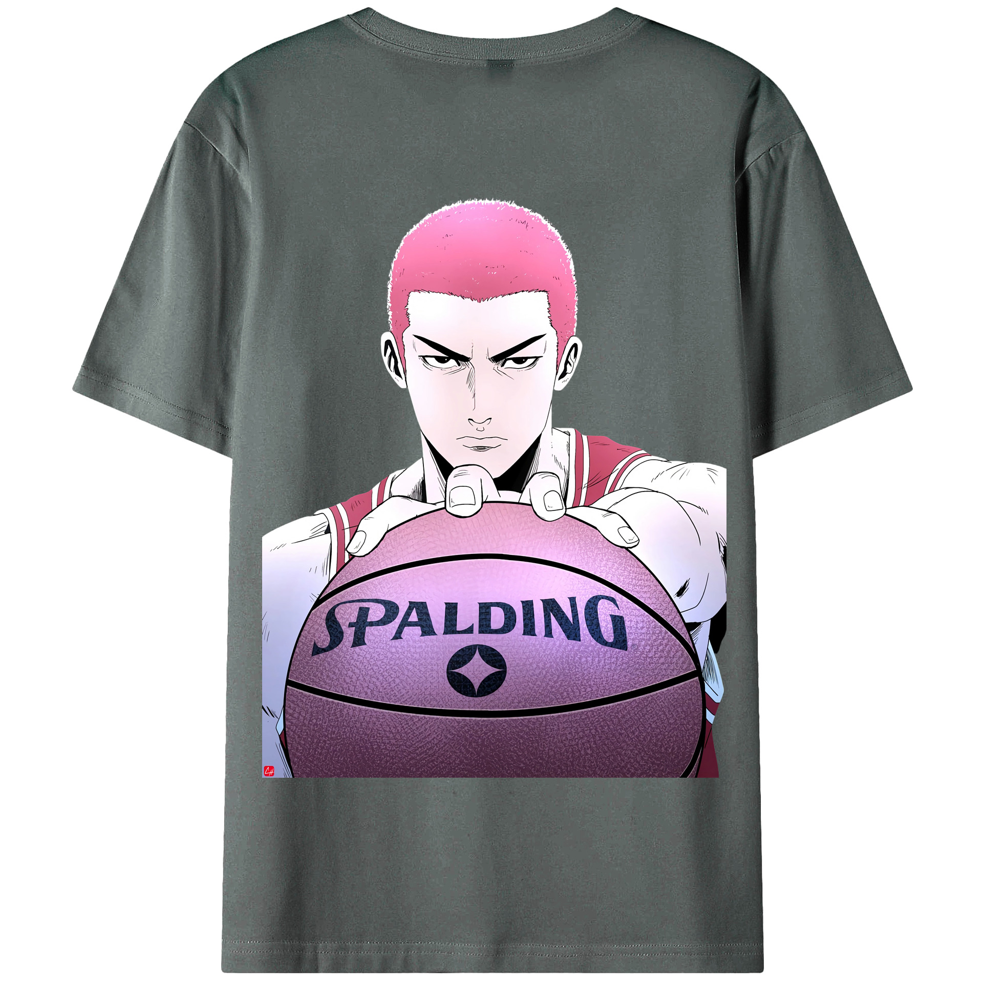 SLAM DUNK／スラムダンク 綿100％半袖Tシャツ（背面プリント）